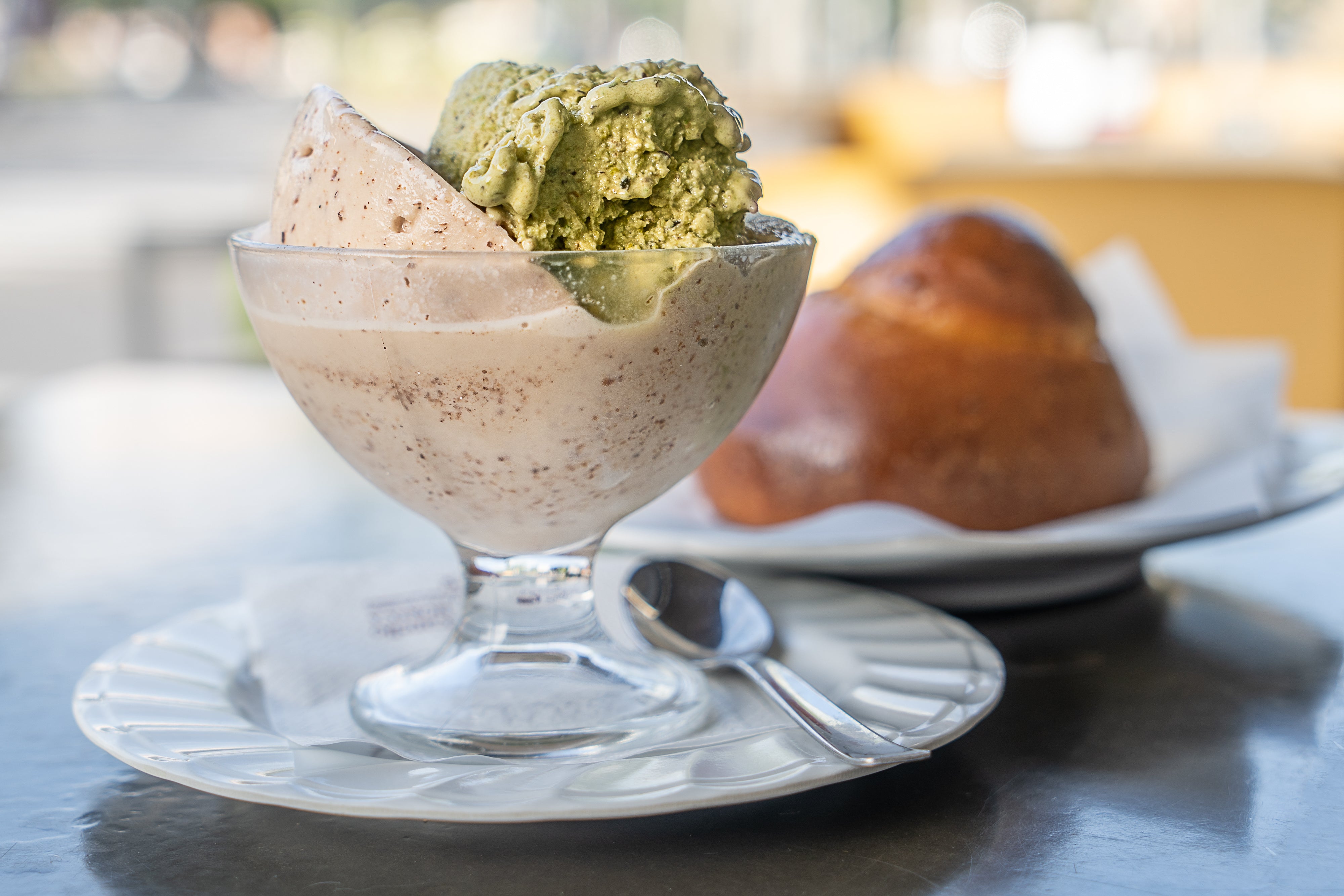 Sicilian Summer Breakfast Granita with Brioche